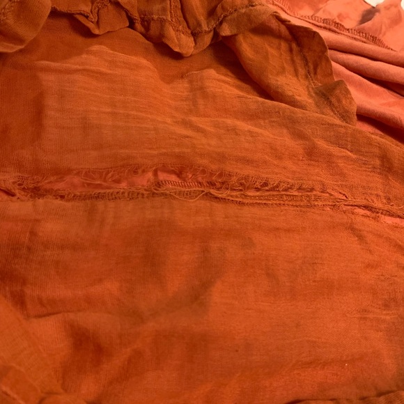 Orange hi-low skirt - Picture 4 of 6